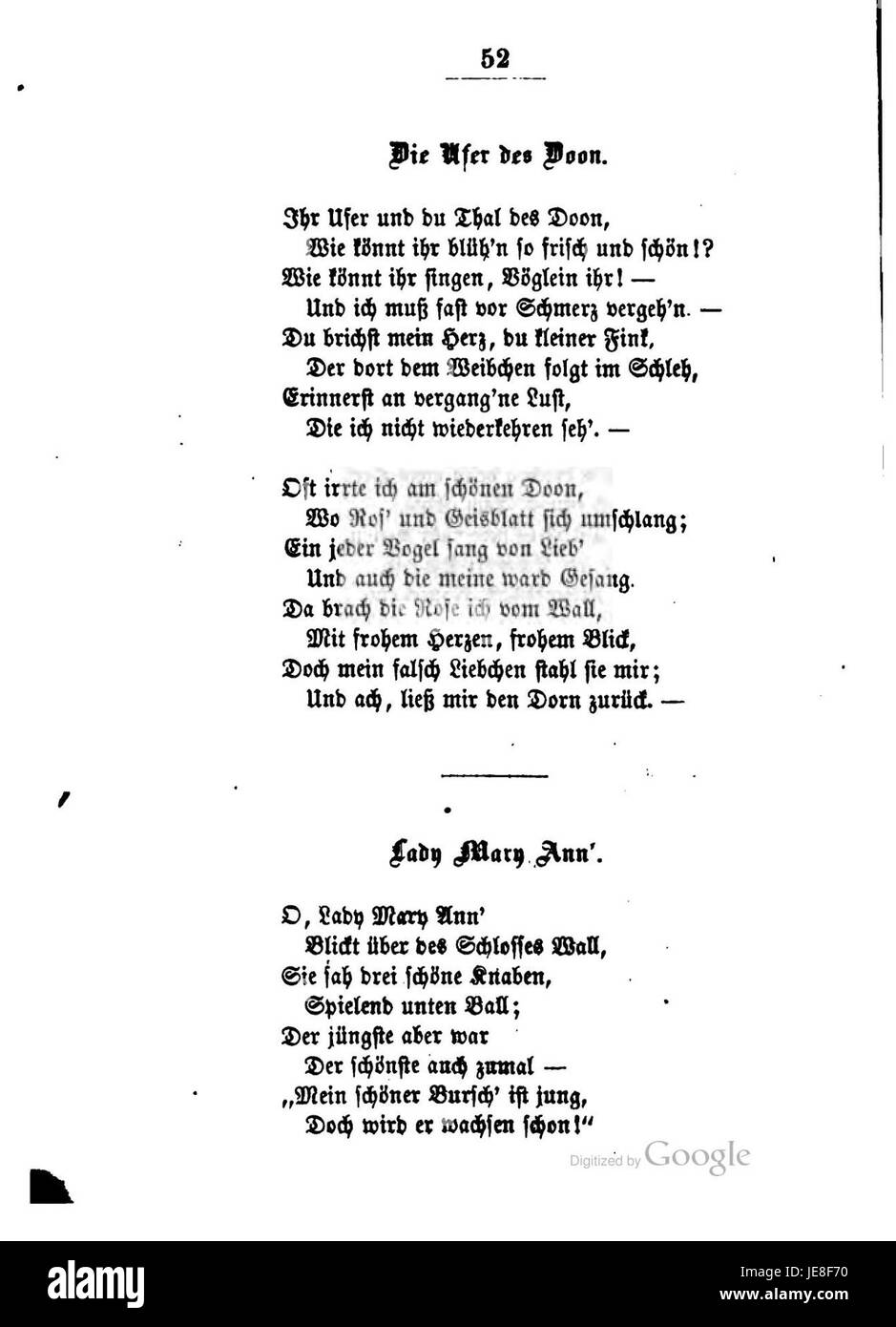 "Burns Lieder und Balladen" è una raccolta di canzoni e ballate del poeta scozzese Robert Burns, che riflette i suoi contributi alla letteratura e alla cultura scozzesi. Foto Stock