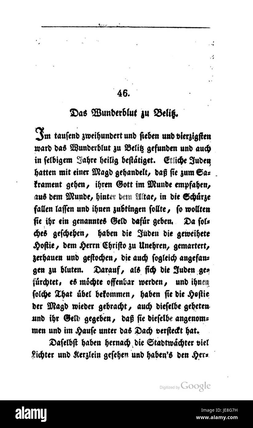 Questa immagine mostra un estratto di "Buesching Volks-Sagen", una raccolta di racconti popolari tedeschi pubblicata nel 199. Il libro cattura le narrazioni e le leggende tradizionali della cultura tedesca. Foto Stock