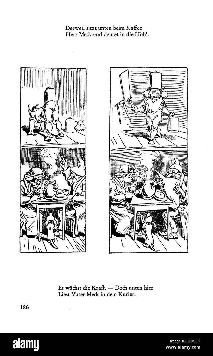 "Busch Werke v2 p 184" è un volume della serie Busch Works, che presenta una collezione di disegni artistici e industriali, incentrata su illustrazioni e incisioni dettagliate. Foto Stock