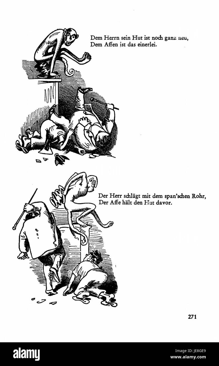 'Busch Werke v1 p 265' è una pagina di un'opera di Busch che si concentra sull'artigianato tedesco. La pagina mette in evidenza un'illustrazione dettagliata, che fornisce informazioni sulle abilità artistiche e artigianali del tempo. Foto Stock