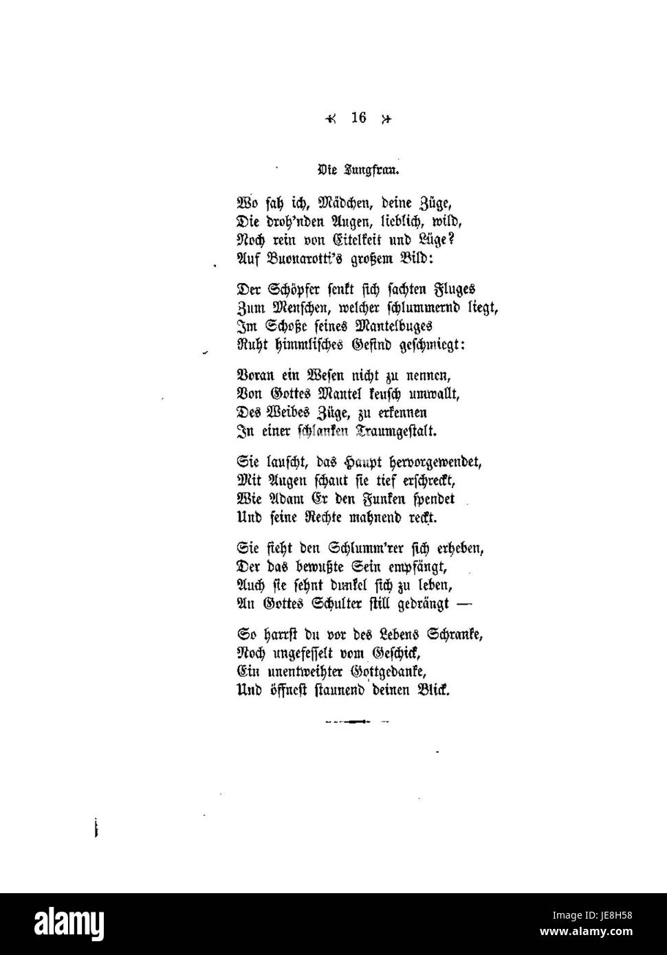 Una pagina di "Gedichte" di Conrad Ferdinand Meyer, una raccolta di sue poesie. L'opera riflette l'esplorazione di Meyer del romanticismo tedesco e dell'espressione lirica. Foto Stock