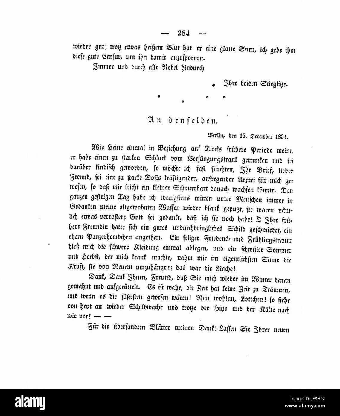 Questa voce si riferisce a un monumento dedicato a Charlotte Stieglitz, probabilmente commemorando il suo contributo alla cultura o alla società. Foto Stock