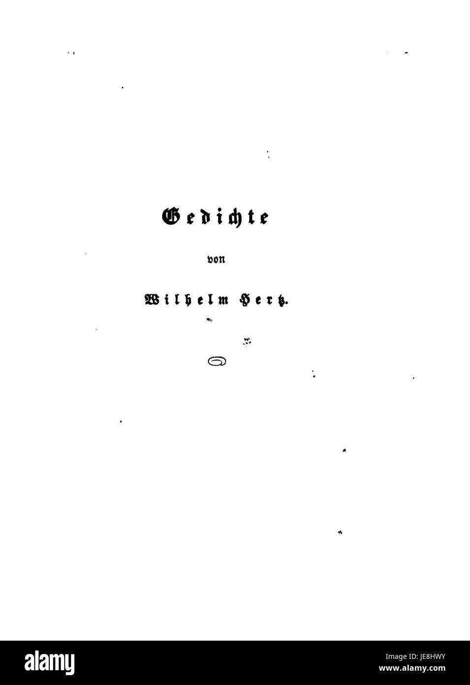 De Gedichte di Hertz W è una raccolta di poesie tedesche incentrate sulle emozioni umane, la natura e le riflessioni filosofiche. Le poesie sono note per la loro qualità lirica e la profonda risonanza emotiva. Foto Stock