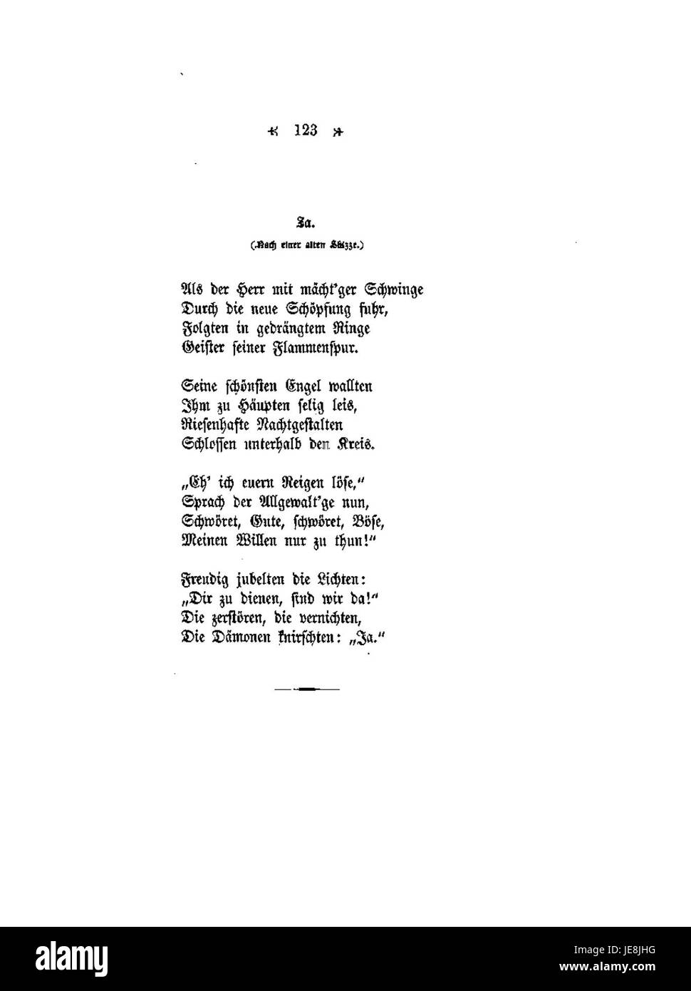 Conrad Ferdinand Meyer, poeta e scrittore svizzero, è noto per le sue opere liriche e storiche. Questa voce, numero 123, presenta una delle sue poesie, contribuendo alla sua reputazione di figura di spicco nella letteratura tedesca del XIX secolo. Foto Stock
