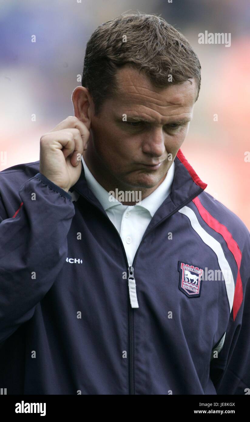 JIM MAGILTON IPSWICH TOWN MANAGER Portman Road ipswich suffolk Inghilterra 09 Settembre 2006 Foto Stock