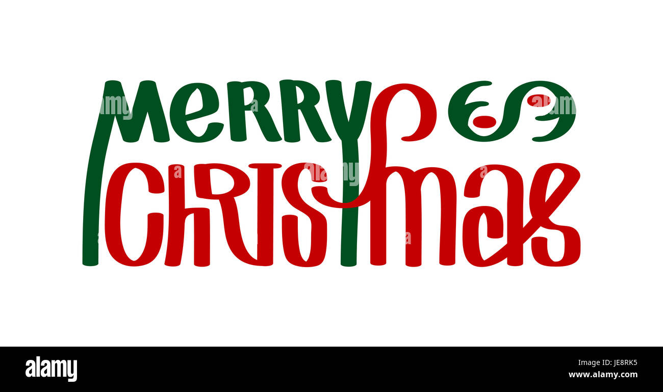 Auguri Di Buon Natale Calligraphy Clip Art Illustrazione Adatto Per Un Poster O Un Banner Web Isolato Su Bianco Foto Stock Alamy