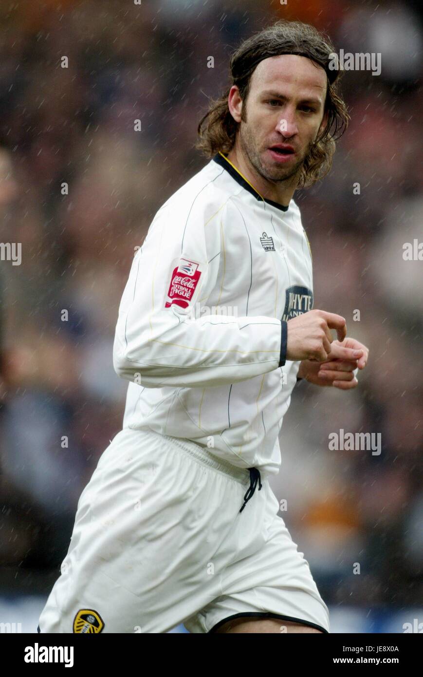 SHAUN DERRY Leeds United FC KC Stadium Hull Inghilterra 01 aprile 2006 Foto Stock