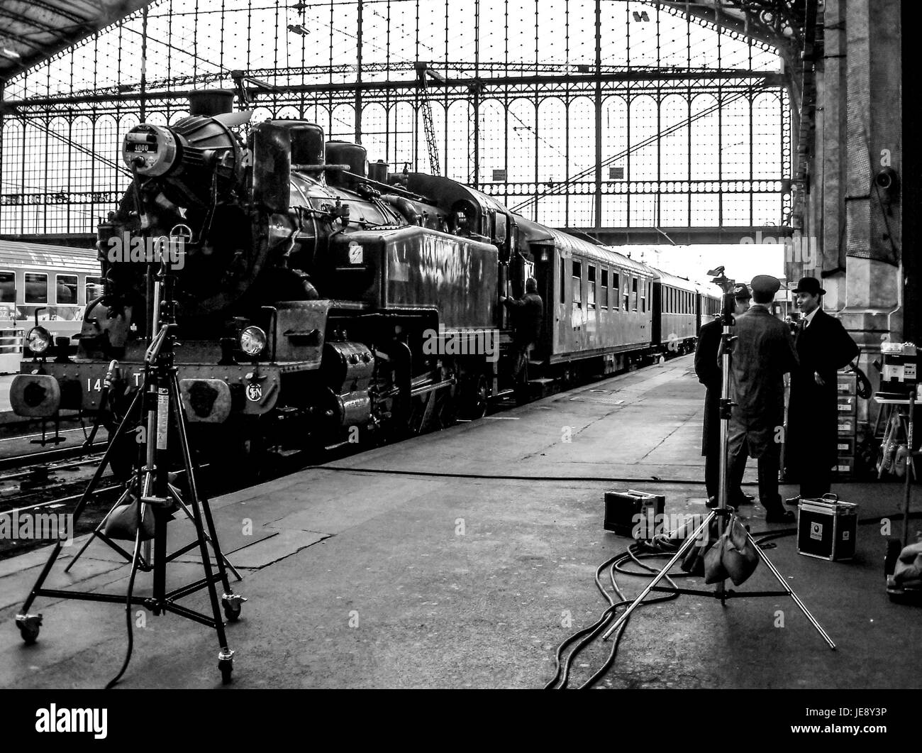 Parigi FRANCIA - FILM MOOVIE RENDENDO IN GARE D'AUSTERLITZ 2007 © Frédéric BEAUMONT Foto Stock