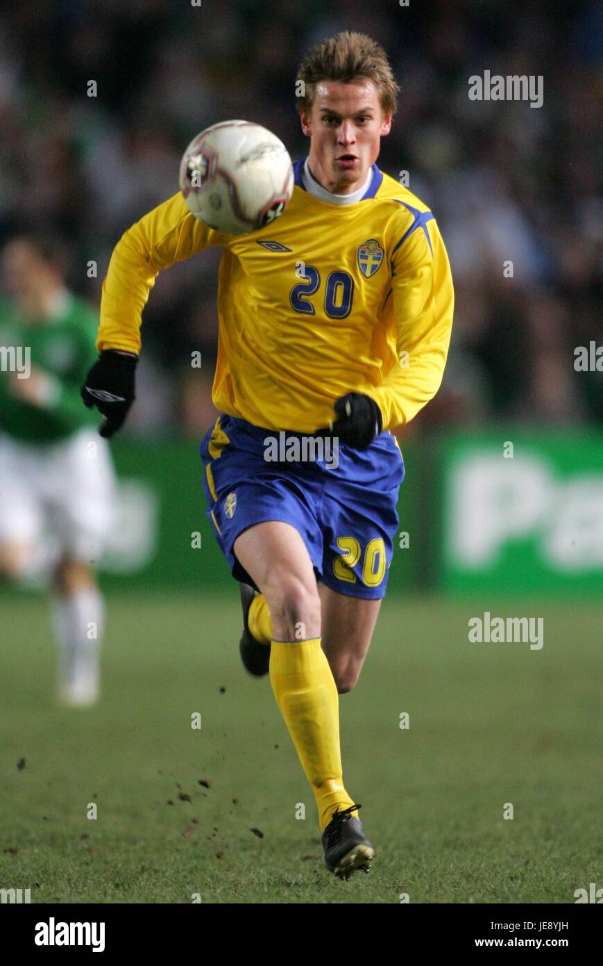 MARKUS ROSENBERG SVEZIA LANSDOWNE ROAD Dublino Irlanda 01 Marzo 2006 Foto Stock