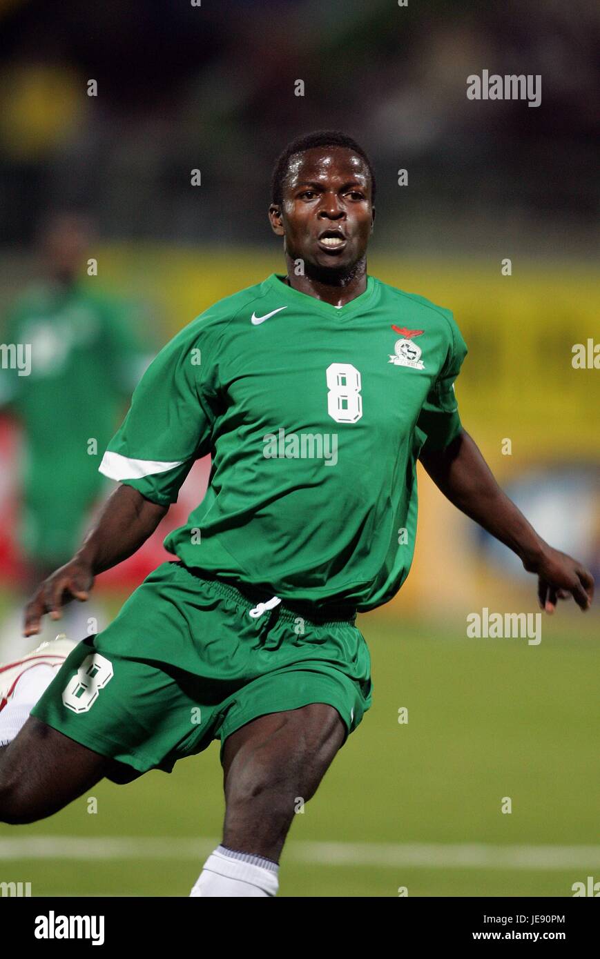 ISAAC CHANSA CONFINE ZAMBIA STADIUM alessandria d egitto 26 Gennaio 2006 Foto Stock