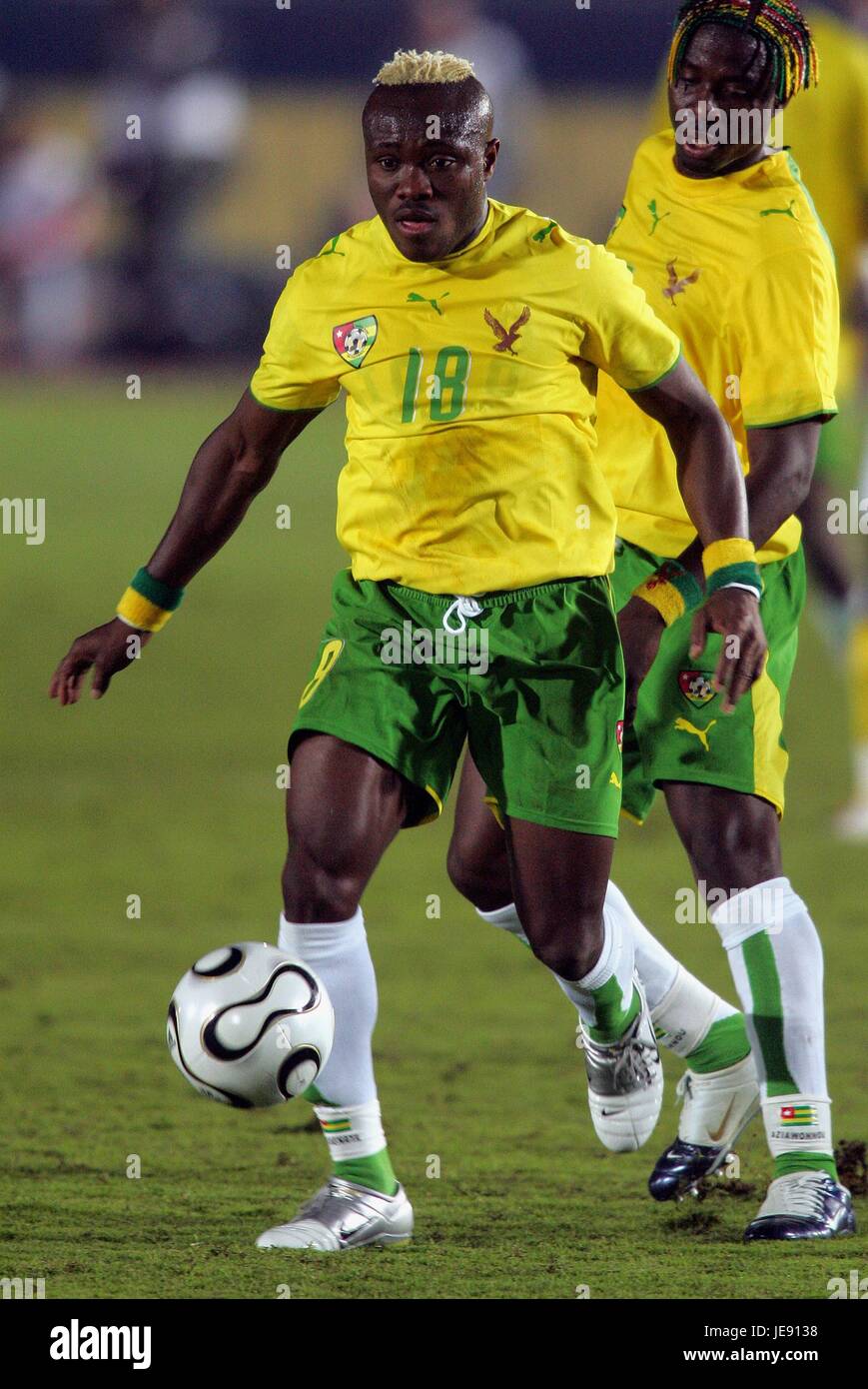 YAO SENAYA TOGO STADIO MILITARE Il Cairo Egitto 21 Gennaio 2006 Foto Stock