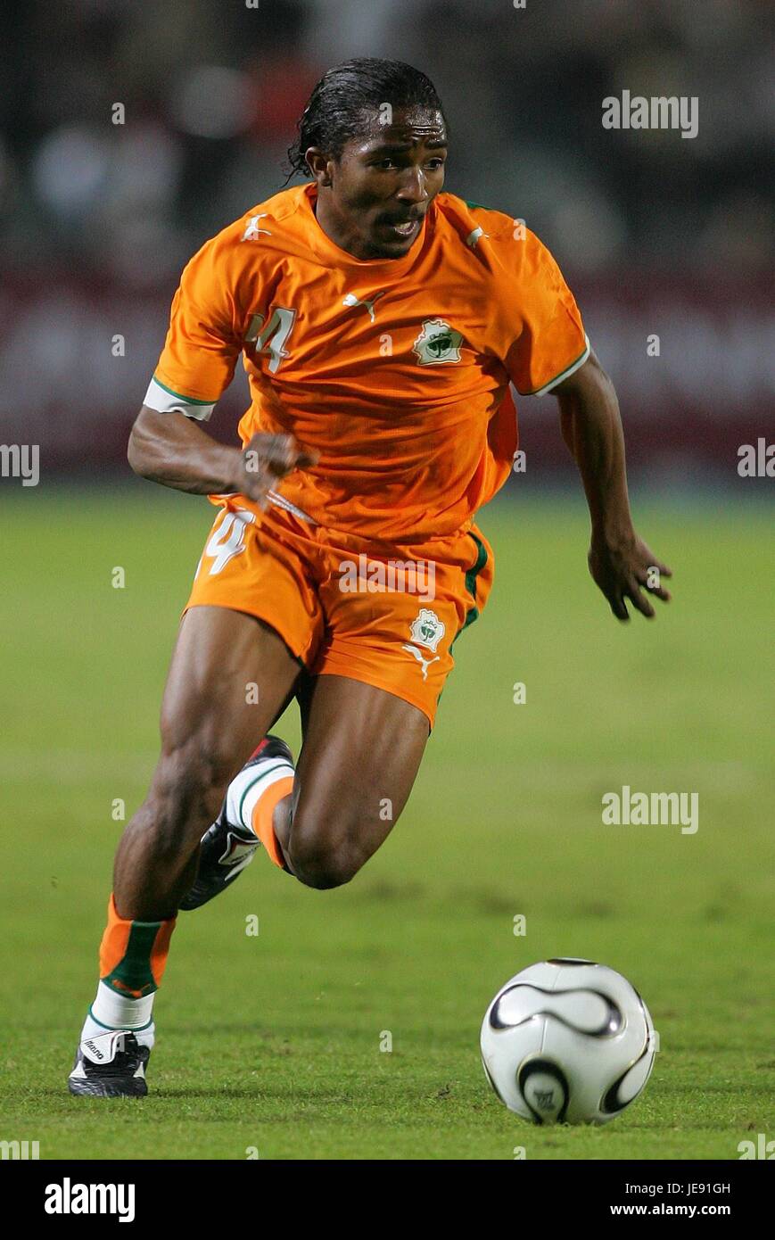 BAKARI KONE COSTA D AVORIO CAIRO STADIUM Il Cairo Egitto 24 Gennaio 2006 Foto Stock