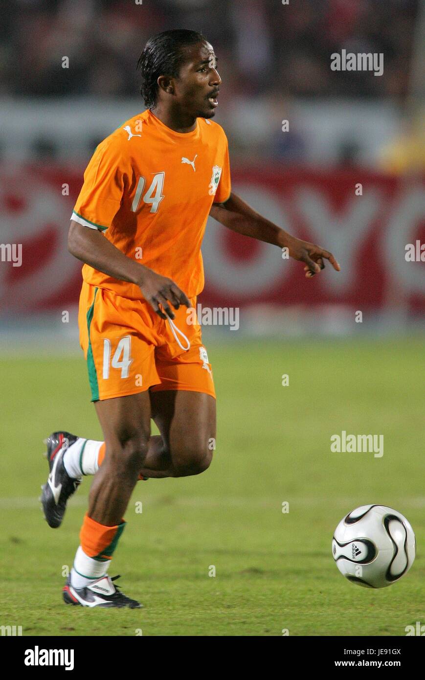 BAKARI KONE COSTA D AVORIO CAIRO STADIUM Il Cairo Egitto 24 Gennaio 2006 Foto Stock