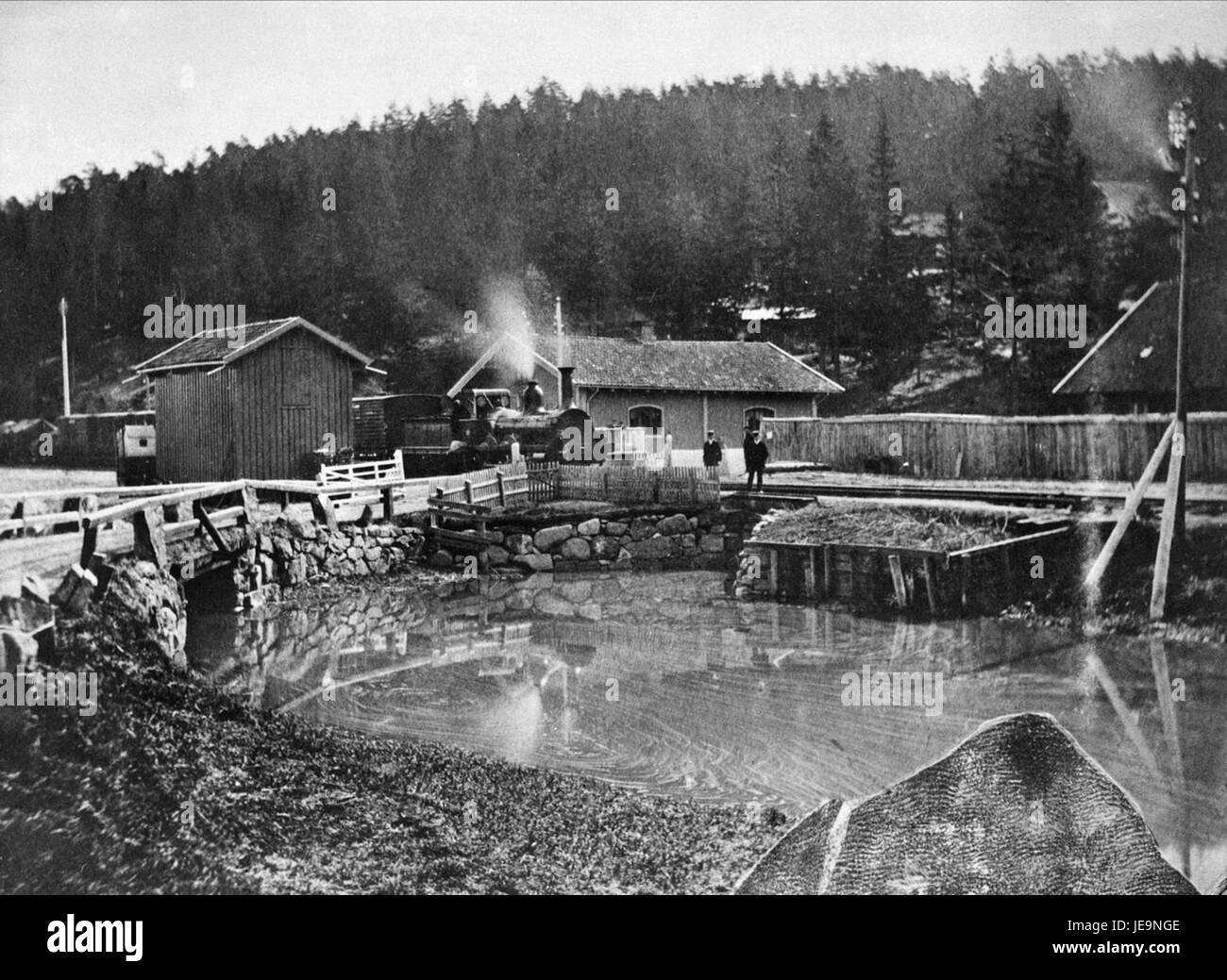 Bryn 1, scoperto nel 1868, è un sito archeologico che fornisce preziose informazioni sul passato. Si trova ai confini gallesi ed è significativo per le sue antiche strutture e manufatti che rivelano dettagli sulla storia della zona durante il periodo preistorico. Foto Stock