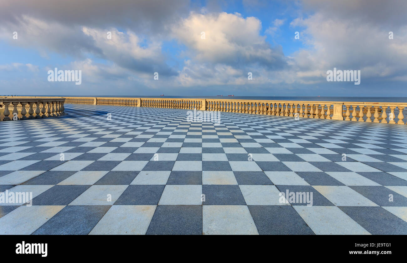 Terrazza Mascagni (Livorno) Foto Stock