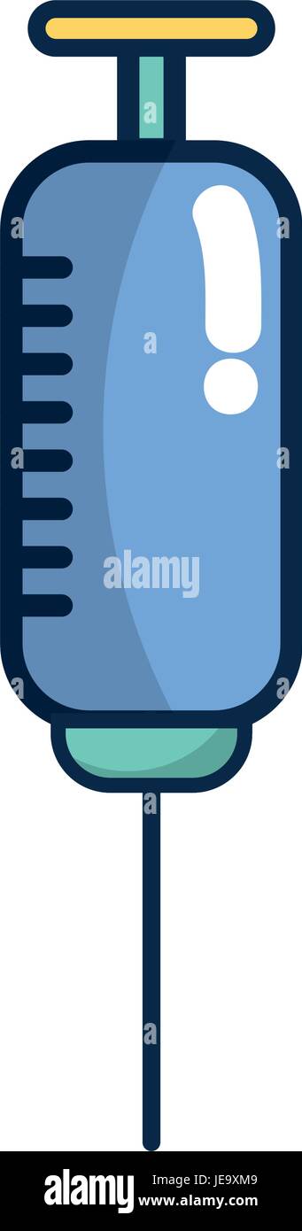 Elemento di siringa al trattamento sanitario Illustrazione Vettoriale