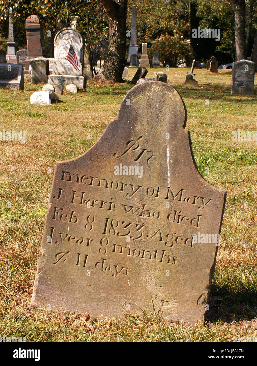 2014-09-29-Zelienople-Cemetery-maria-J-Harris-01 Foto Stock