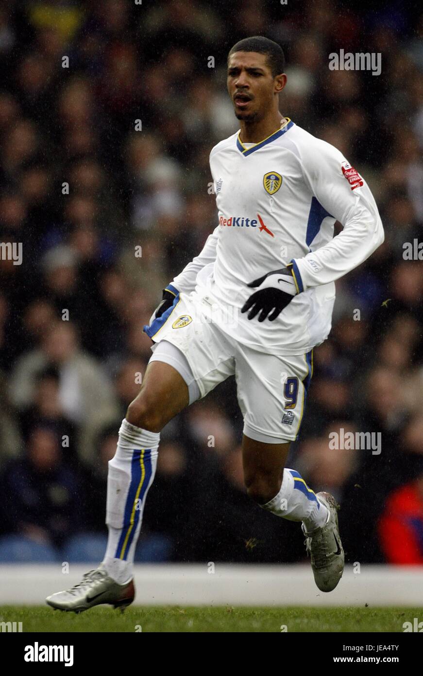 JERMAINE BECKFORD Leeds United FC ELLAND ROAD LEEDS INGHILTERRA 08 Dicembre 2007 Foto Stock