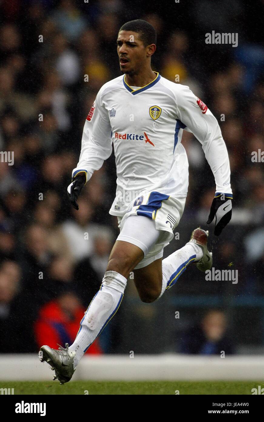 JERMAINE BECKFORD Leeds United FC ELLAND ROAD LEEDS INGHILTERRA 08 Dicembre 2007 Foto Stock