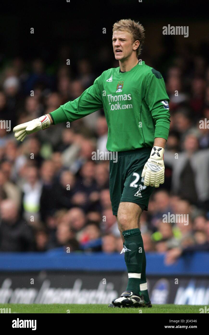 JOE HART del Manchester City FC Stamford Bridge di Londra GRAN BRETAGNA 27 Ottobre 2007 Foto Stock