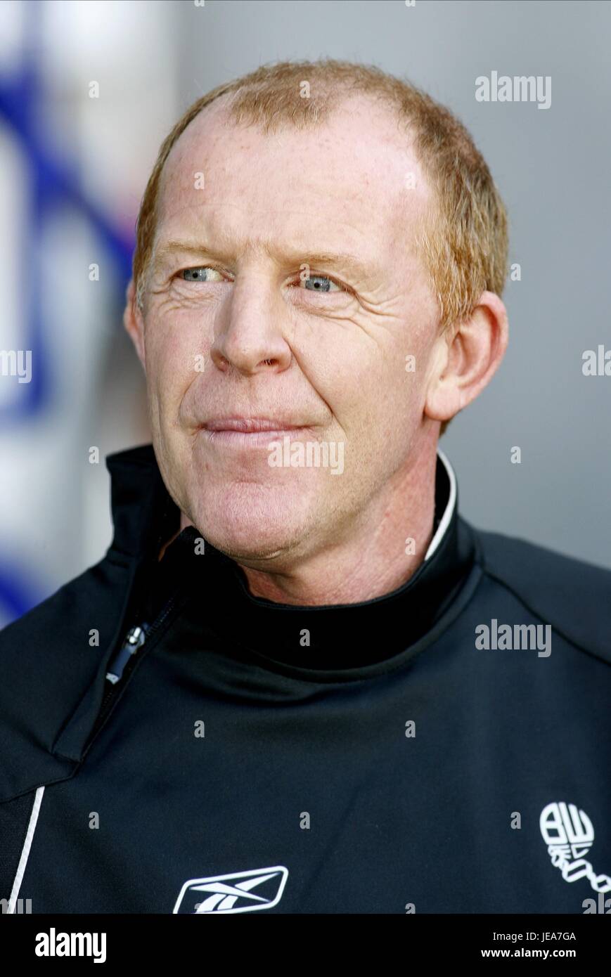 GARY MEGSON BOLTON MANAGER Bolton Wanderers V Aston Villa Reebok Stadium Bolton Inghilterra 28 Ottobre 2007 Foto Stock