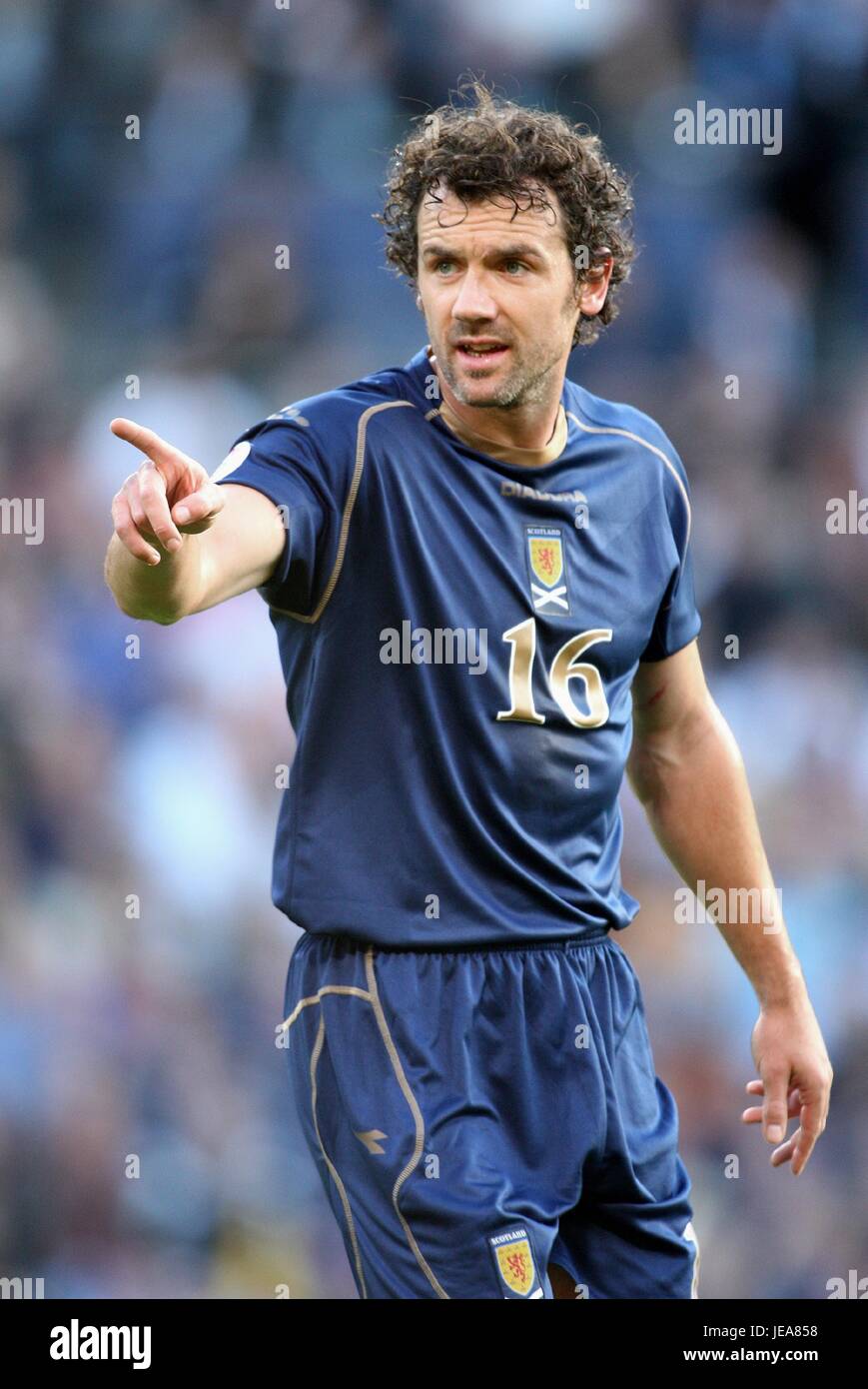 CHRISTIAN DAILLY SCOZIA & West Ham United FC HAMPDEN PARK GLASGOW GLASGOW Scozia 13 Ottobre 2007 Foto Stock