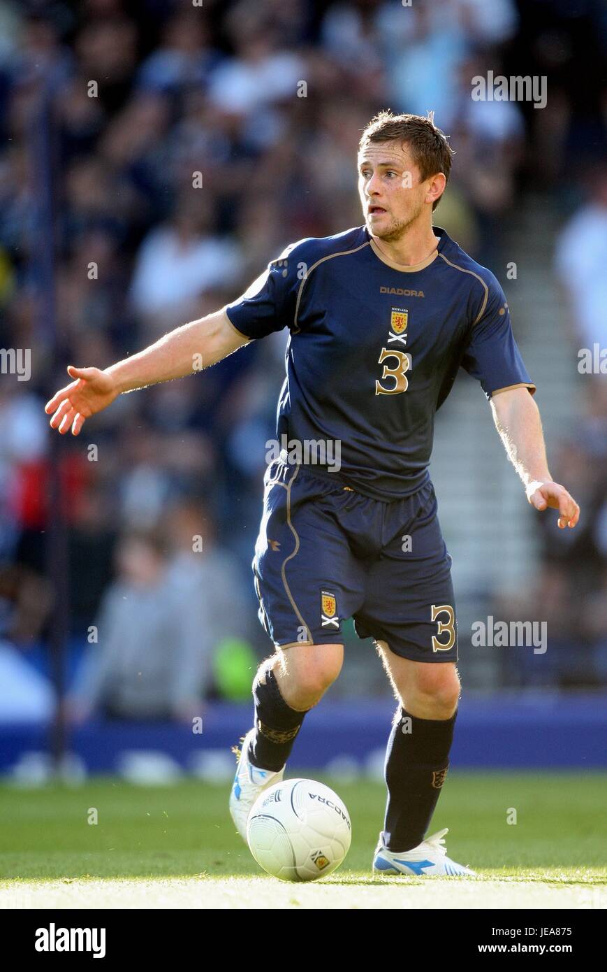 GARY NAYSMITH SCOZIA E SHEFFIELD UNITED FC HAMPDEN PARK GLASGOW GLASGOW Scozia 13 Ottobre 2007 Foto Stock