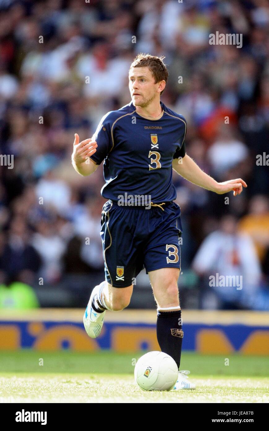 GARY NAYSMITH SCOZIA E SHEFFIELD UNITED FC HAMPDEN PARK GLASGOW GLASGOW Scozia 13 Ottobre 2007 Foto Stock