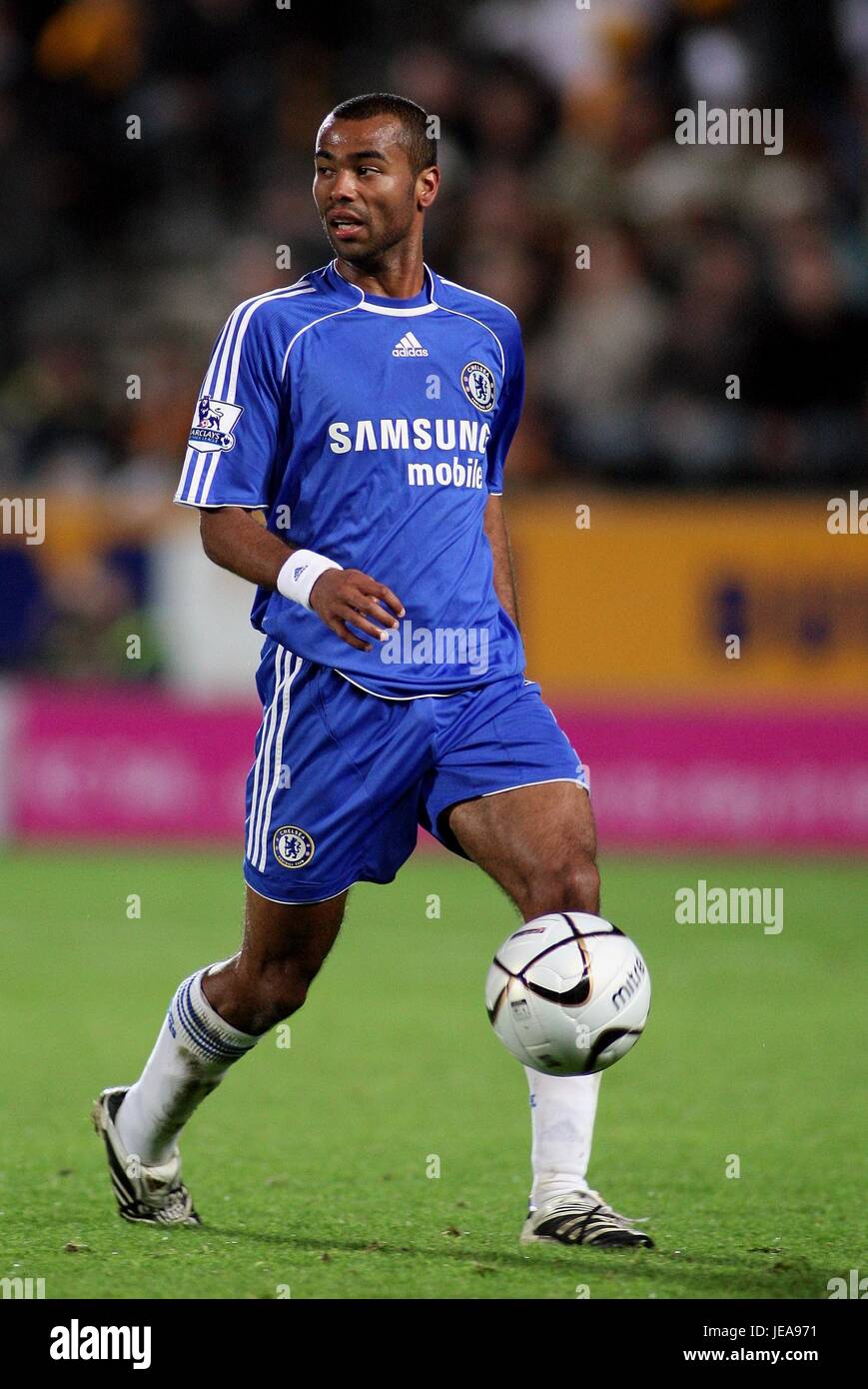 ASHLEY COLE Chelsea FC KC Stadium Hull Inghilterra 26 Settembre 2007 Foto Stock