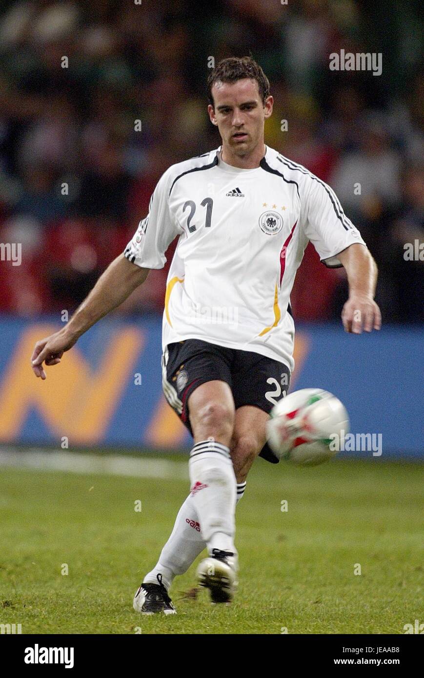 CHRISTOPH METZELDER GERMANIA & REAL MADRID Millennium Stadium Cardiff Galles 08 Settembre 2007 Foto Stock