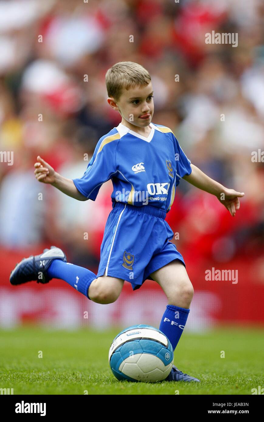 PORTSMOUTH squadra mascotte ARSENAL V PORTSMOUTH EMIRATES STADIUM ARSENAL Londra Inghilterra 02 Settembre 2007 Foto Stock