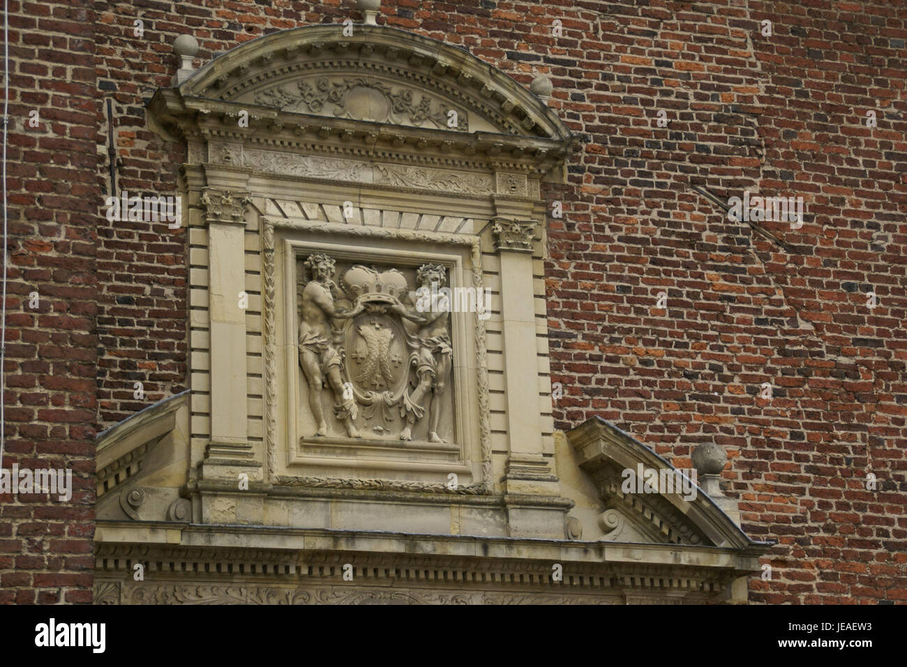 2013.06.01.114205 architrave decorazione a stucco Burg Anholt Isselburg Foto Stock