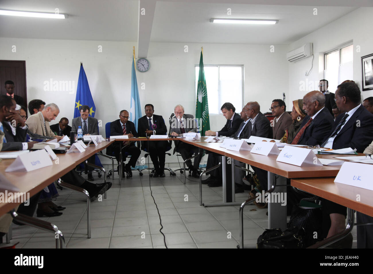 L'immagine della conferenza New Deal del 2013 cattura una sessione in cui i principali politici ed economisti discutono di strategie economiche moderne ispirate alle politiche storiche del New Deal. Foto Stock