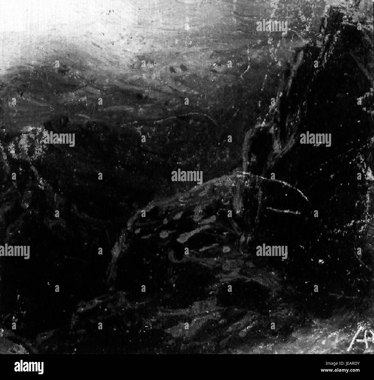 Hory V mesicni noci è un dipinto di August Bedrich Piepenhagen, creato tra il 1791 e il 1868. Ritrae un tranquillo paesaggio notturno con montagne illuminate dalla luna, che enfatizzano la bellezza tranquilla dell'ambiente naturale. Foto Stock