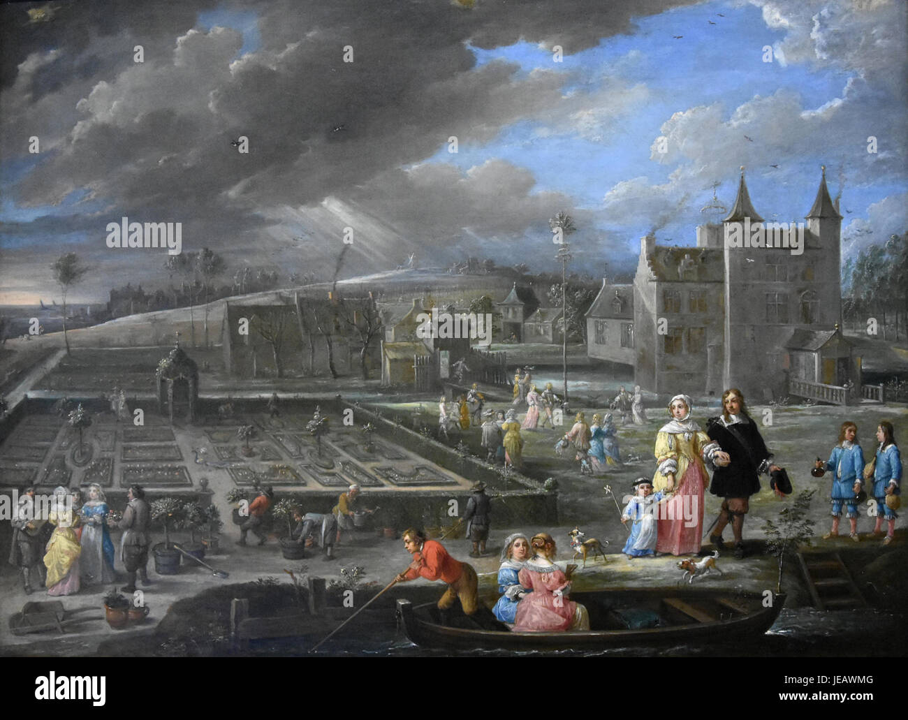 David Teniers de Jonge (1610-1690) De vier jaargetijden - Museo Noordbrabants 's-Hertogenbosch 26-8-2016 14-12-49 Foto Stock