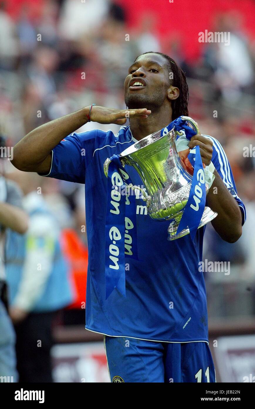 DIDIER DROGBA CHELSEA V MANCHESTER UNITED Wembley Stadium Londra Inghilterra 19 Maggio 2007 Foto Stock