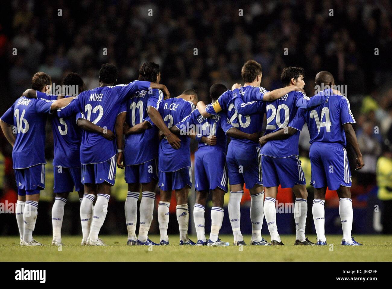 I giocatori del CHELSEA LIVERPOOL V CHELSEA ANFIELD LIVERPOOL ENGLAND 01 Maggio 2007 Foto Stock