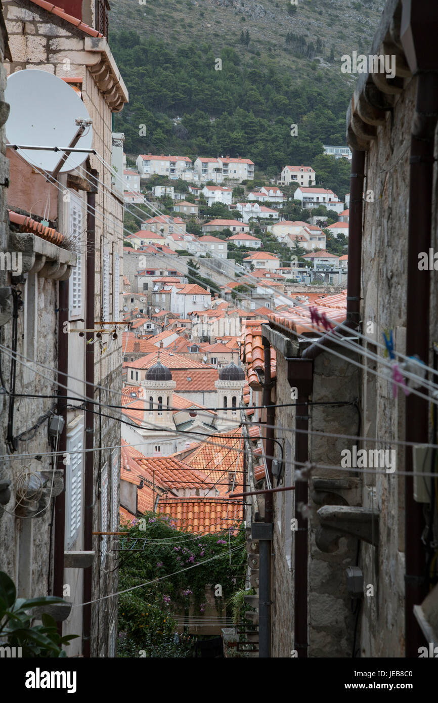 La città vecchia di Dubrovnik, Croazia, Europa Foto Stock