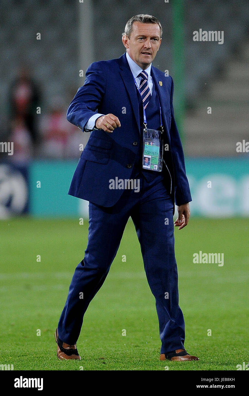 Adrian Boothroyd durante UEFA Europei Under-21 match tra Inghilterra e Polonia a Kolporter Arena il 22 giugno 2017 in Kielce, Polonia. (Foto di MB Media) Foto Stock