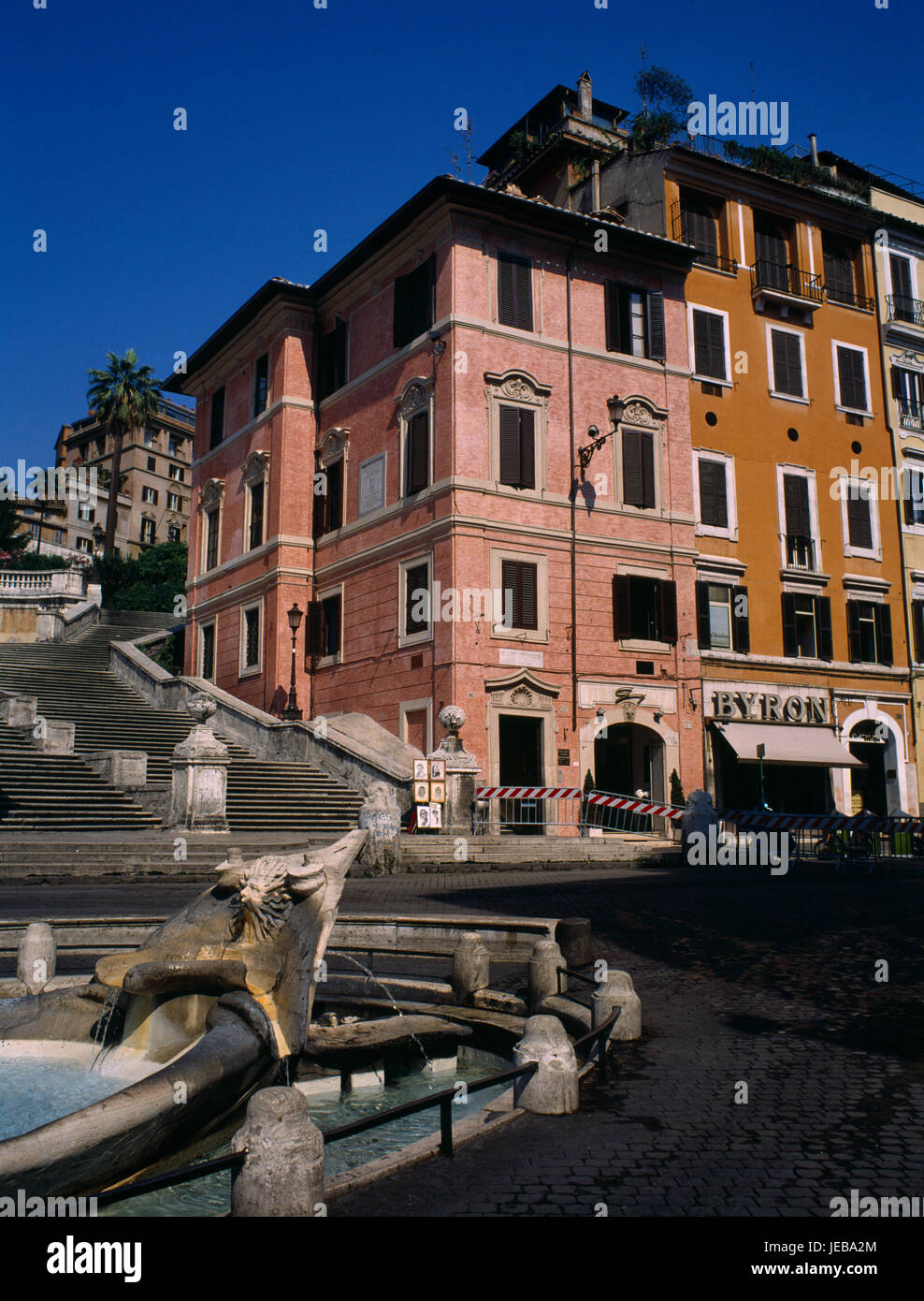 Italia Lazio Roma, poeta John Keats House costruito 1934 accanto alla fontana del Bernini a Piazza di Spagna. Foto Stock