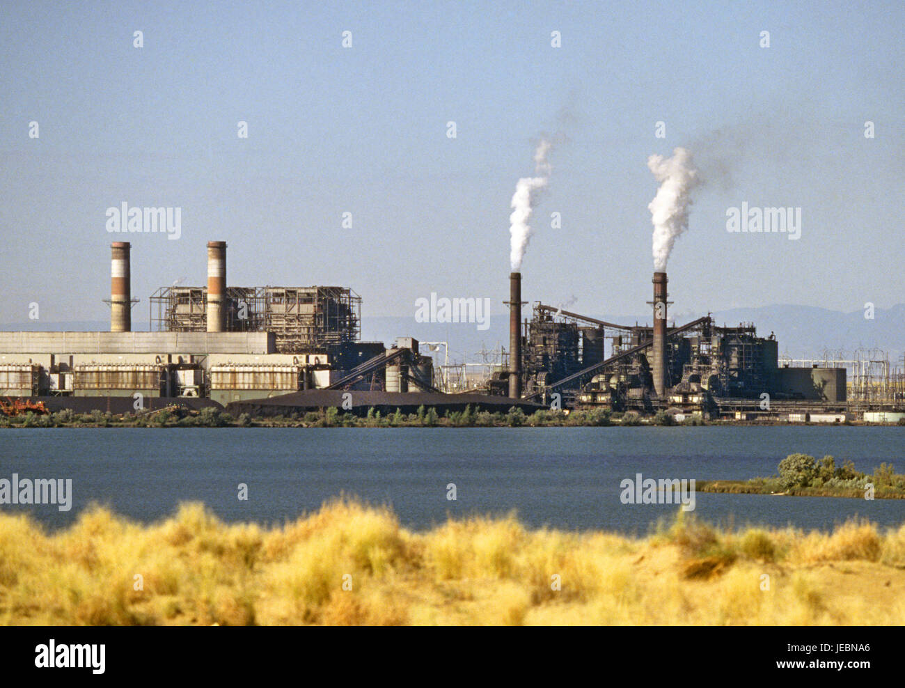 La centrale a carbone dai quattro angoli dell'impianto di alimentazione nel New Mexico settentrionale. Foto Stock