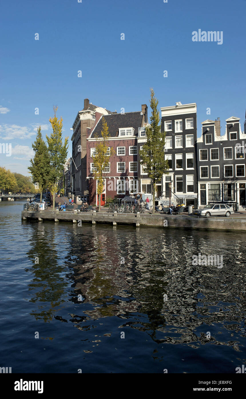 Holland, Paesi Bassi, Amsterdam, vista città Foto Stock