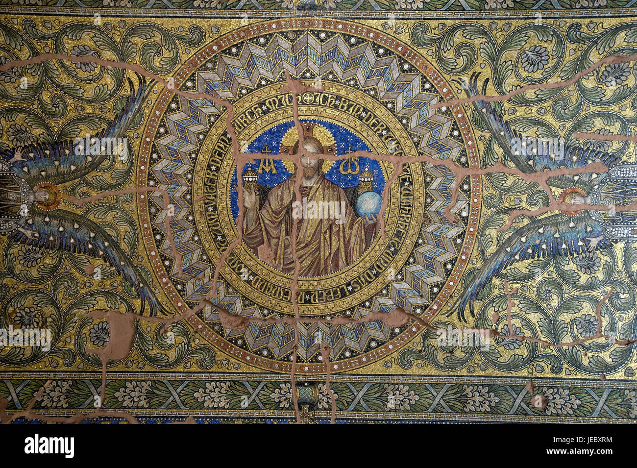 Germania, Berlino, imperial Wilhelm-Memory church, mosaico, Foto Stock