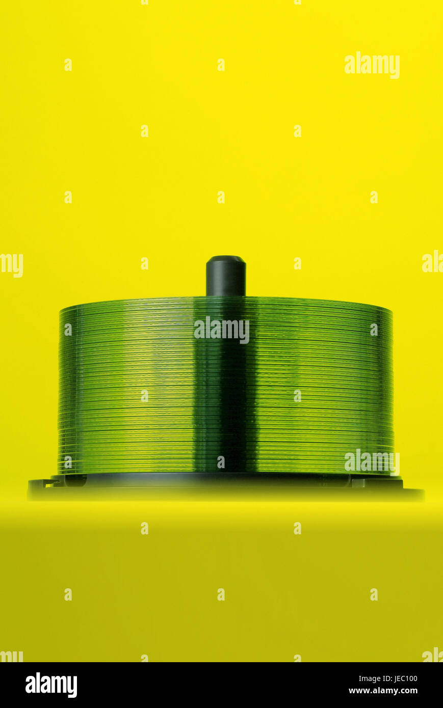 Supporto di dati, CD, DVD, mandrino, Foto Stock