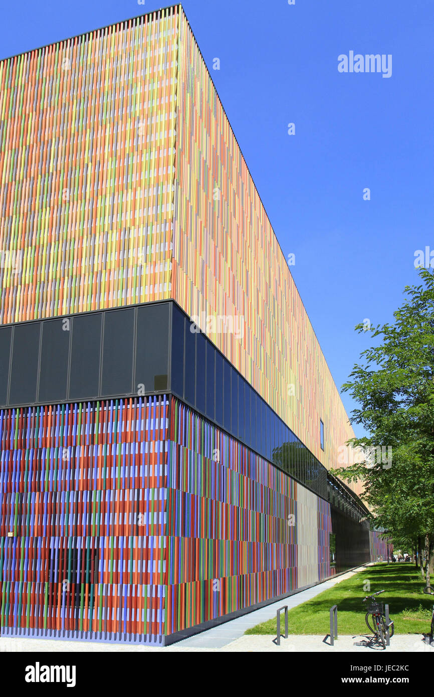 In Germania, in Baviera, Monaco di Baviera, Museo Brandhorst, esterno, museo, Europa, Baviera, arte, Maxvorstadt, luogo di interesse, turismo, edificio, città viaggi, fire nest, architettura, museo d'arte, architettura, aspro rottura, hat tono, facciata, luminosamente, ceramiche equipaggi, cultura, arte area, Zona museo/i, colori, passate, nessuno, Foto Stock