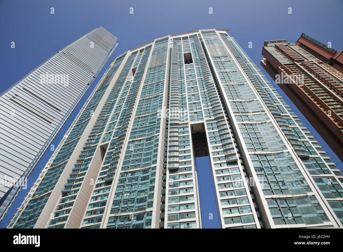 Cina, Hong Kong, West-Kowloon, alta sorge e internazionale centro commerciale, Foto Stock
