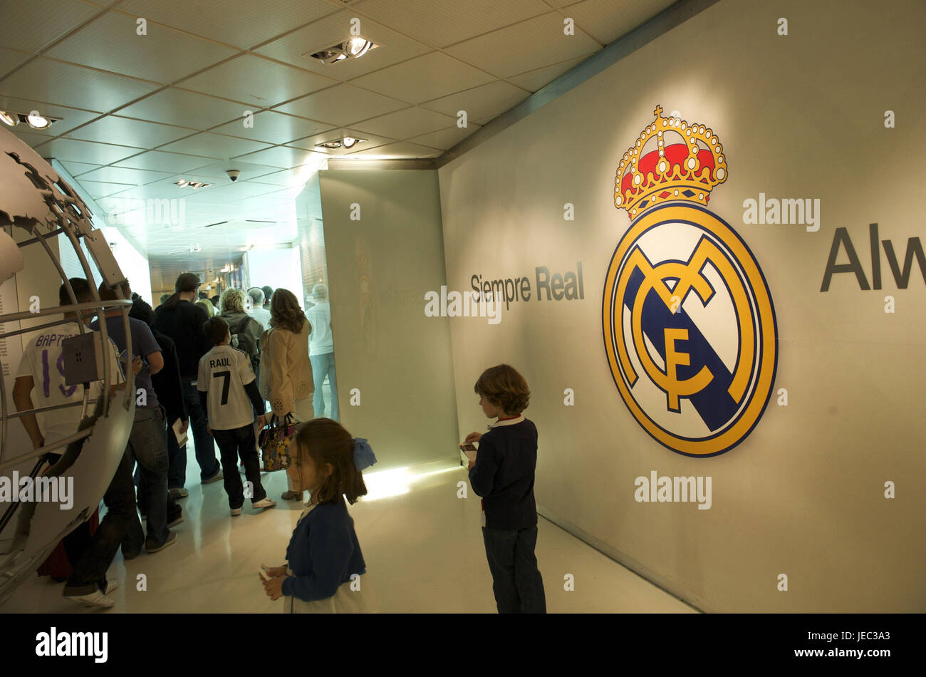 Spagna, Madrid e Stadio Santiago Bernabeu Real Madrid museo, Foto Stock
