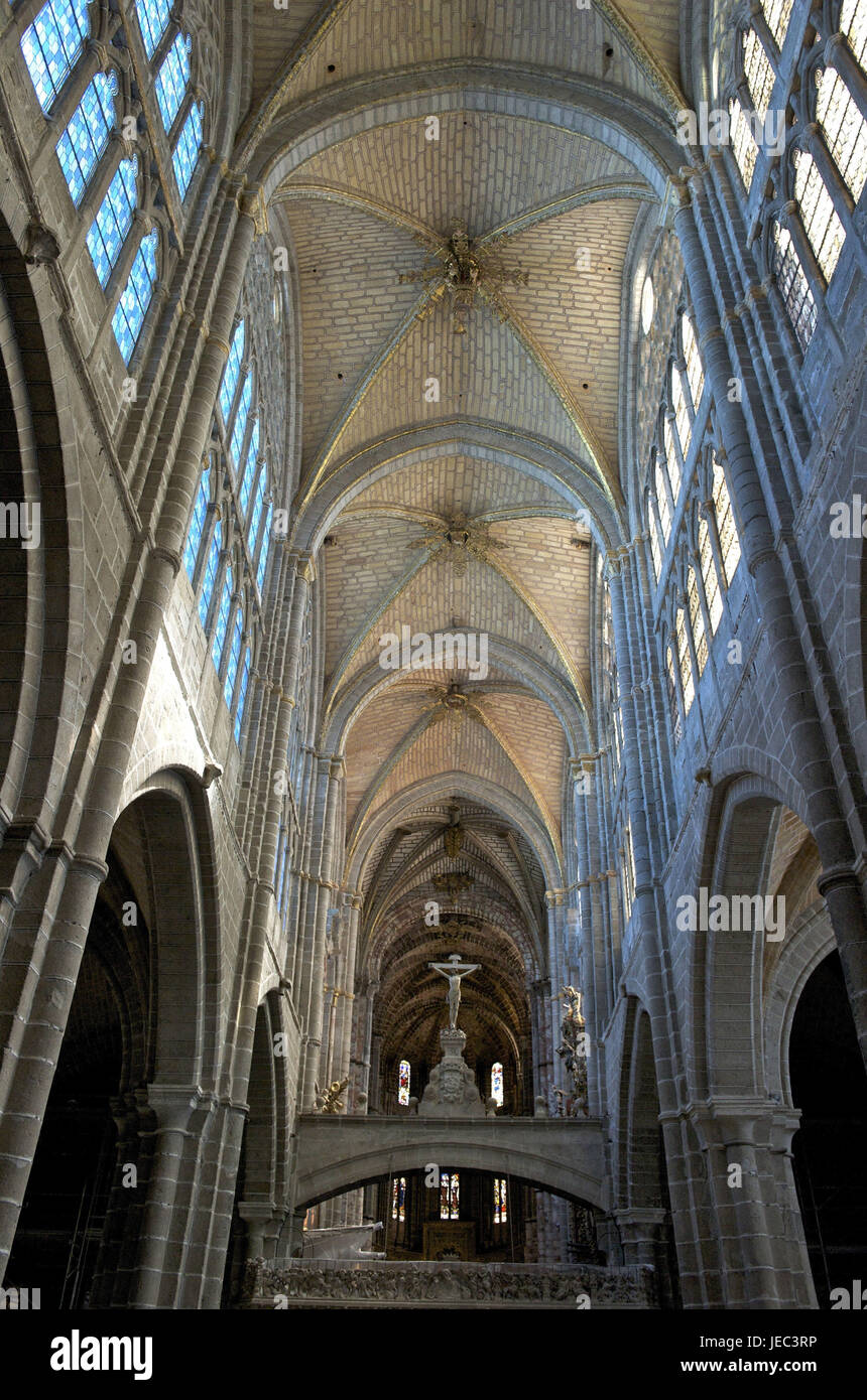 Spagna, Castiglia e Leon, Avila, cattedrale, interior design, Foto Stock