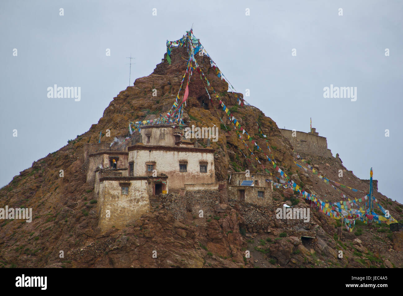 Chiu chiostro nel lago Manasarovar, west Tibet, Asia Foto Stock