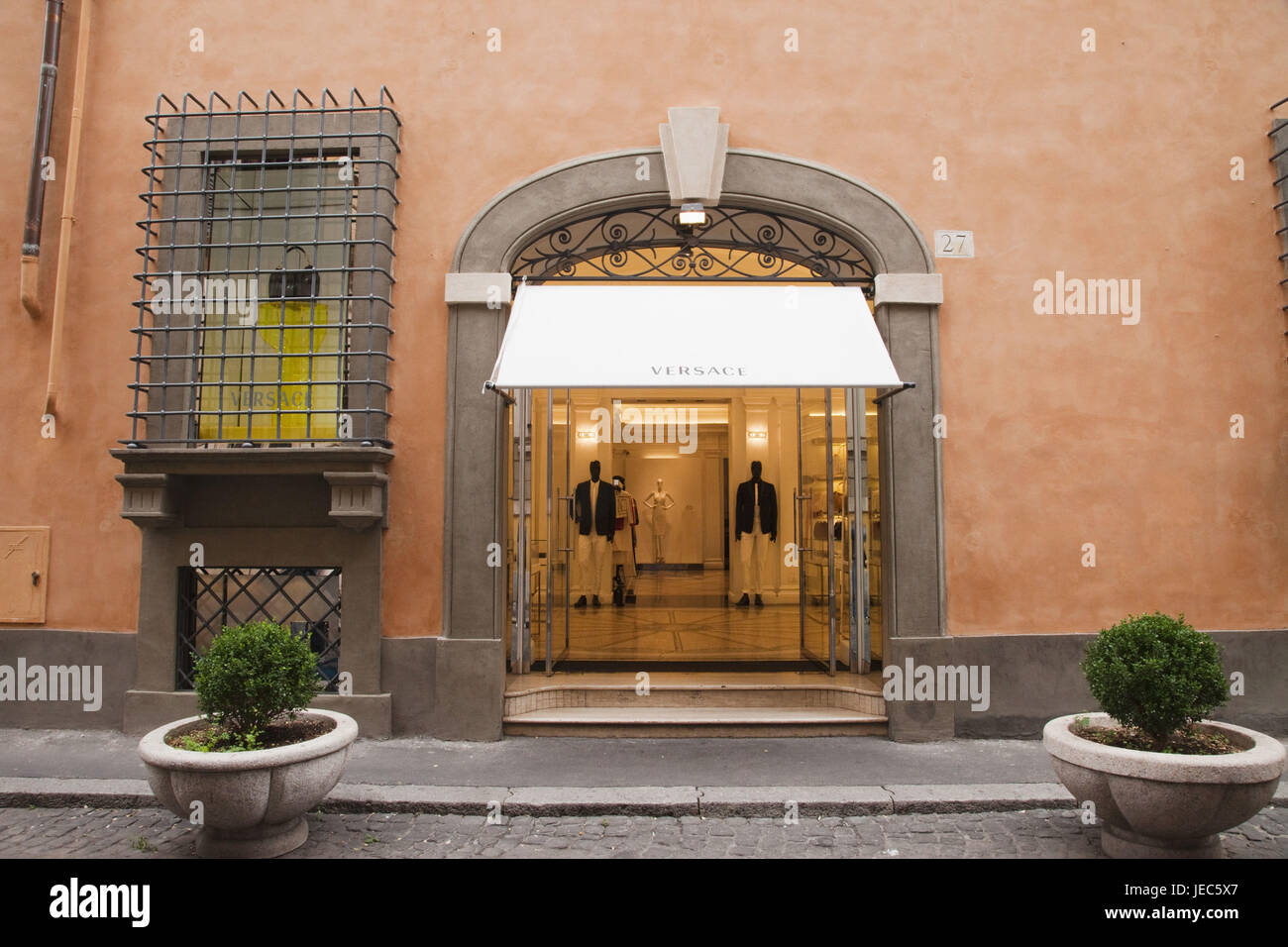 Italia, Roma, via Dei Condotti, Via Scena, Versace, business Foto Stock